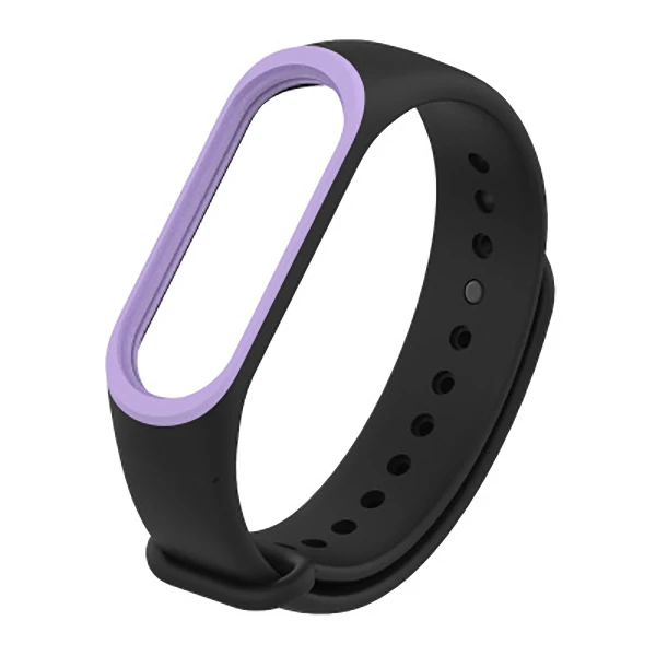 Mijobs Xiaomi Mi Band 3 Mi Band 4 Çift Renk  Silikon Kayış Kordon-(1903)