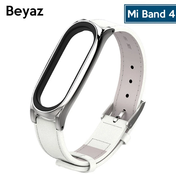 Mijobs Xiaomi Mi Band 5-4  Pu Deri Kayış Kordon-(1903)