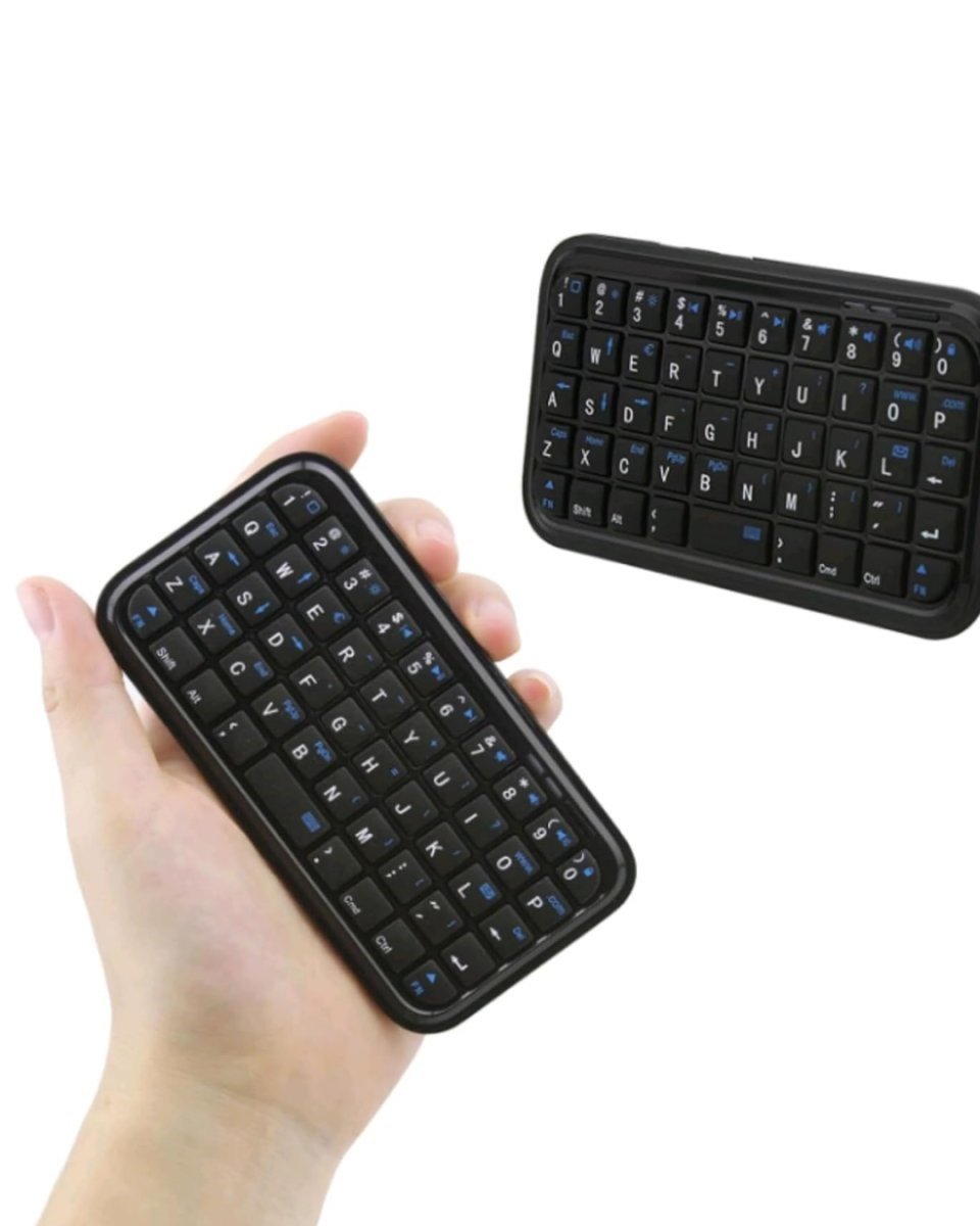 Mini Kablosuz Bluetooth Klavye USB Şarjlı Taşınabilir Klavye