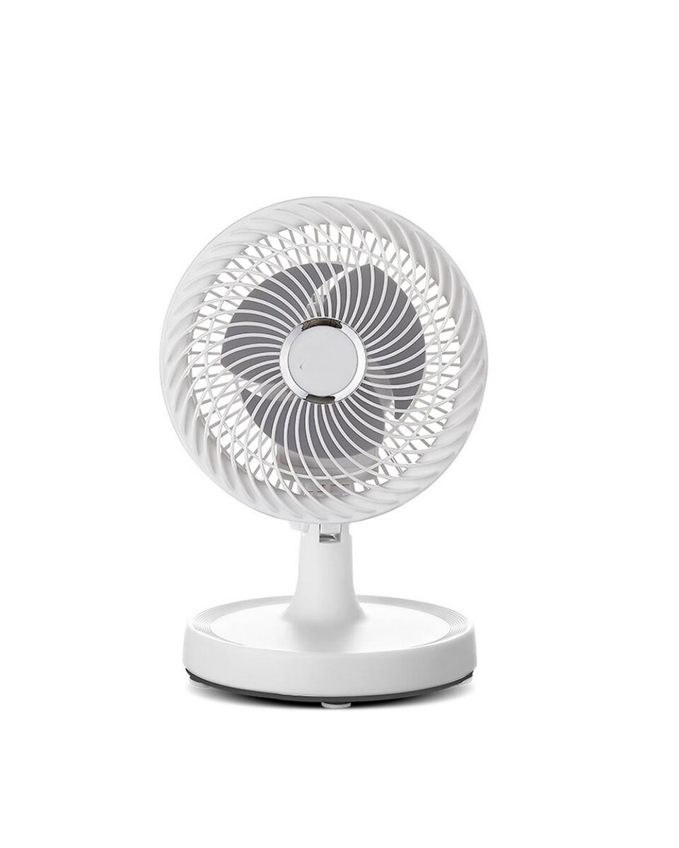 Mini Masaüstü Vantilatör Sessiz Çalışan 2 Kademeli Fan Otomatik Salınımlı