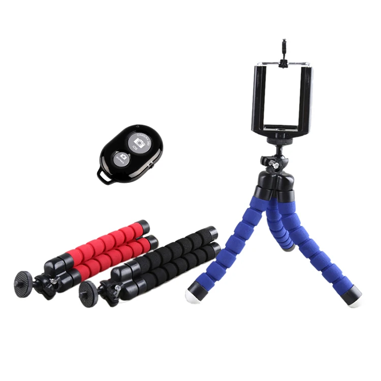 Mini Tripod Selfie Masa Üstü Stand + Bluetooth Kumanda-(1903)