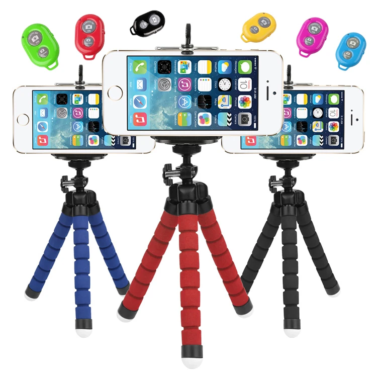 Mini Tripod Selfie Masa Üstü Stand + Bluetooth Kumanda-(1903)