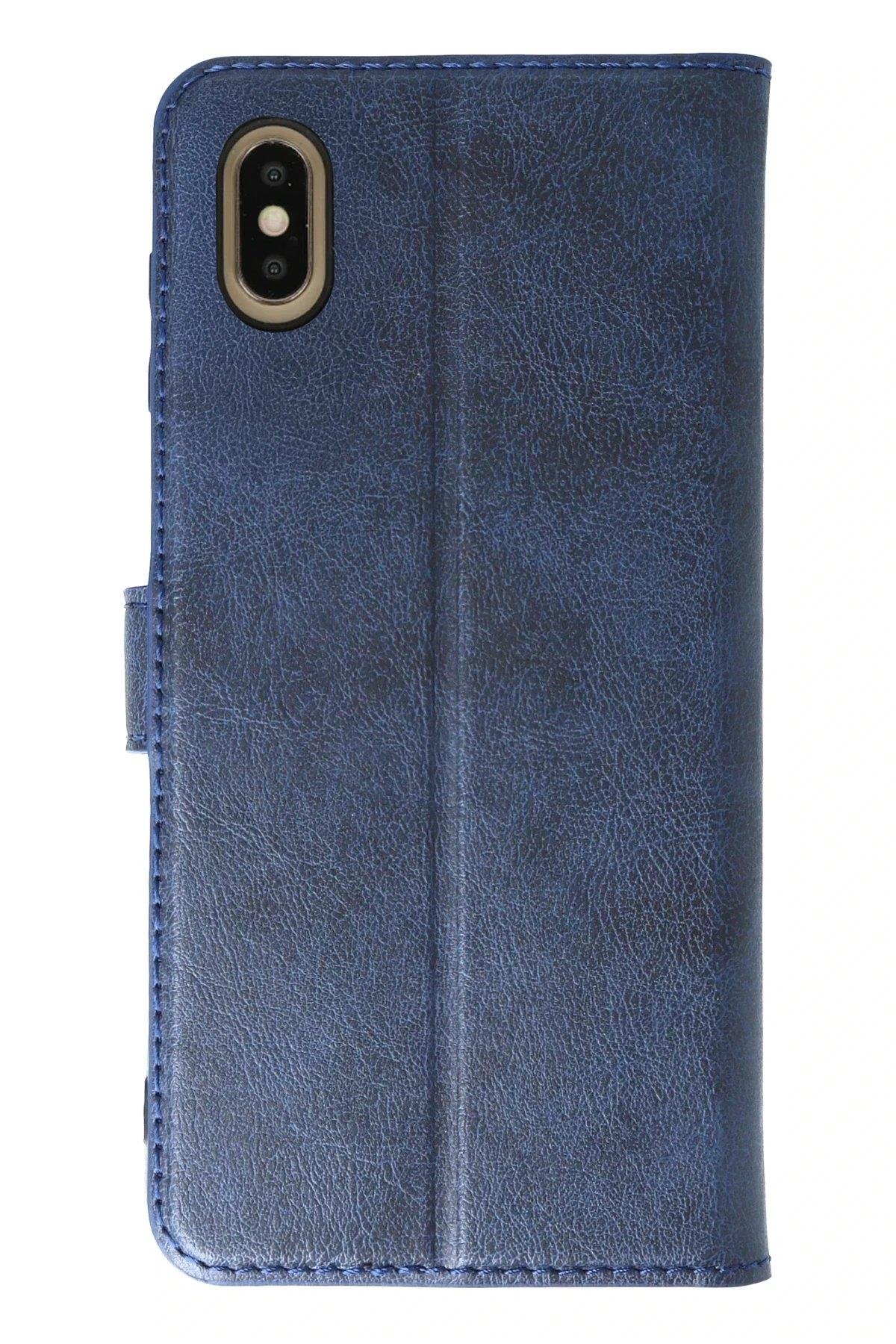 Newface Apple iPhone X/XS Trend S Plus Kapaklı Kılıf - Lacivert