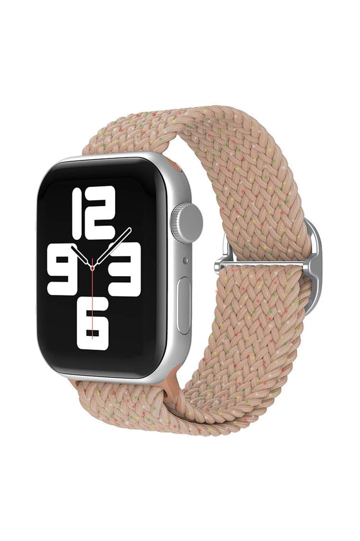 Newface Apple Watch 38mm Star Kordon - Benekli Pudra