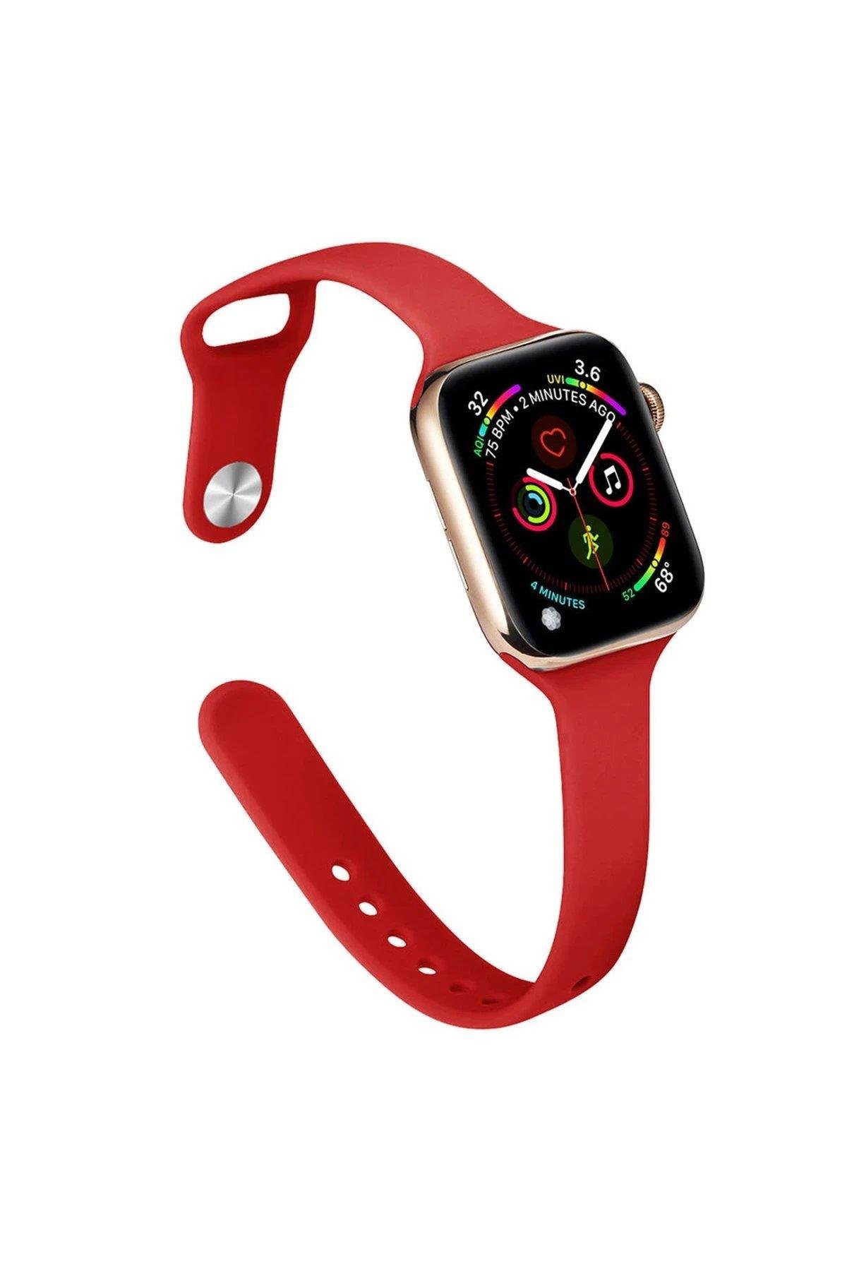 Newface Apple Watch 42mm Klasik Kordon - Kırmızı