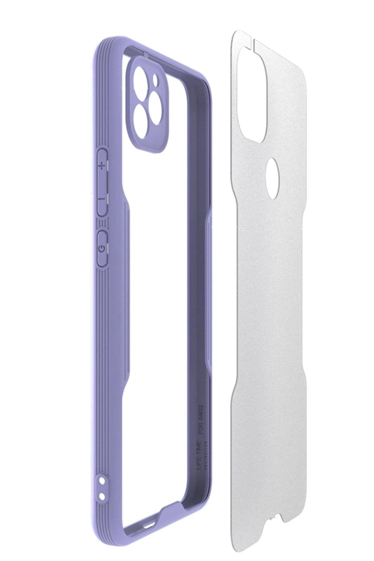 Newface General Mobile GM 22 Kılıf Platin Silikon - Lila