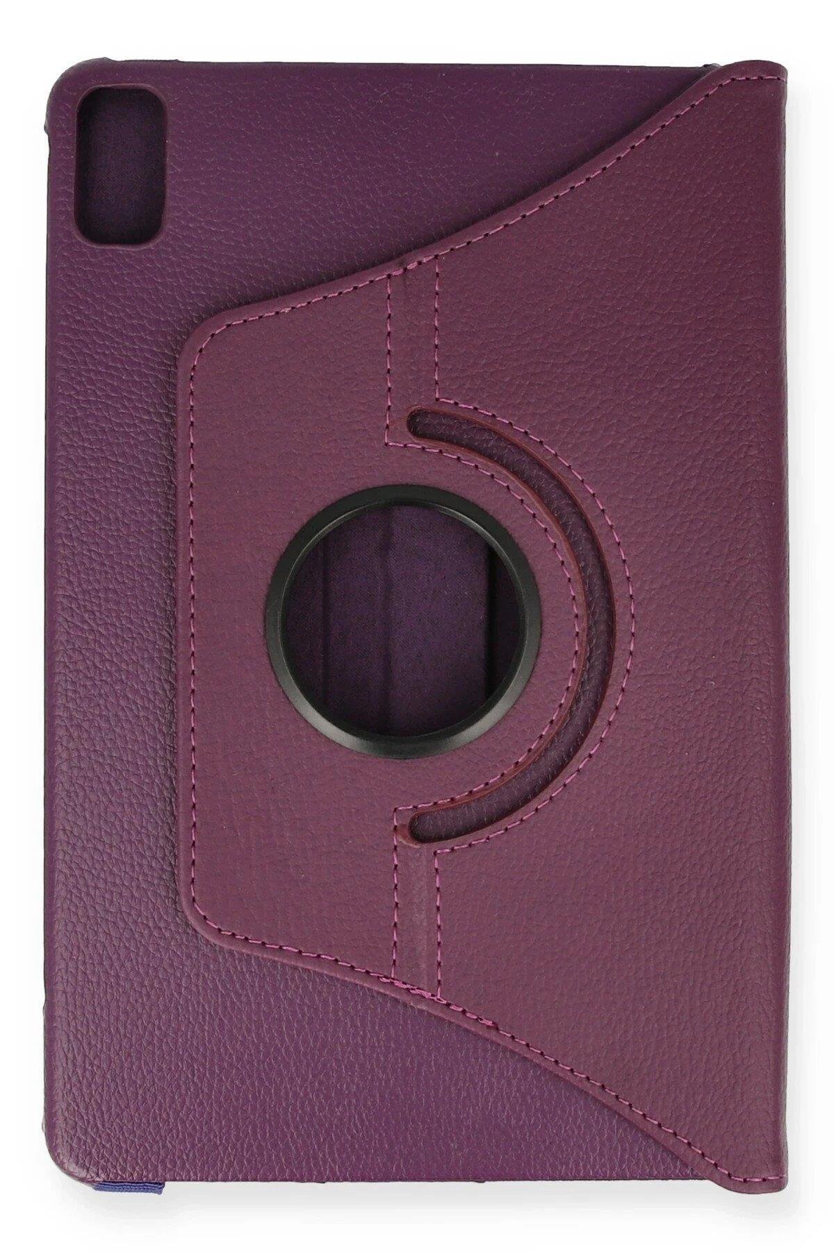 Newface Huawei MatePad 10.4 Kılıf 360 Tablet Deri Kılıf - Mürdüm