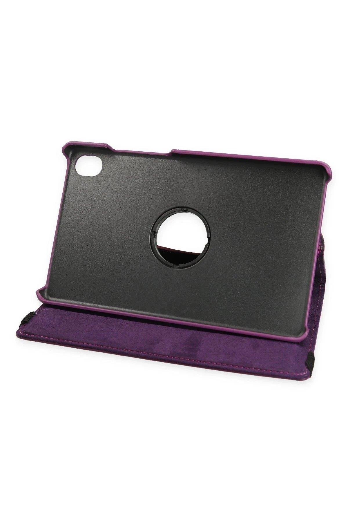 Newface Huawei MatePad SE 11 Kılıf 360 Tablet Deri Kılıf - Mürdüm