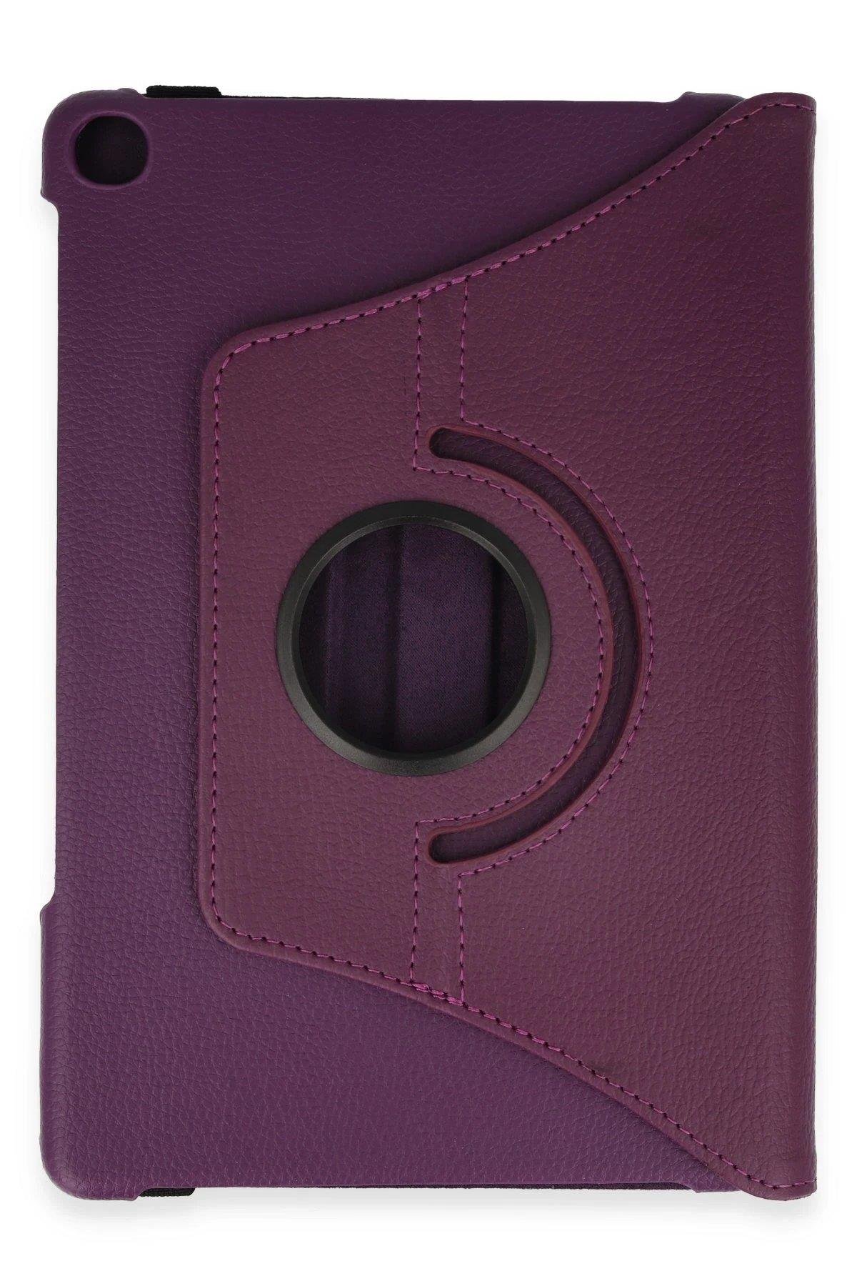 Newface Huawei MatePad SE Kılıf 360 Tablet Deri Kılıf - Mürdüm