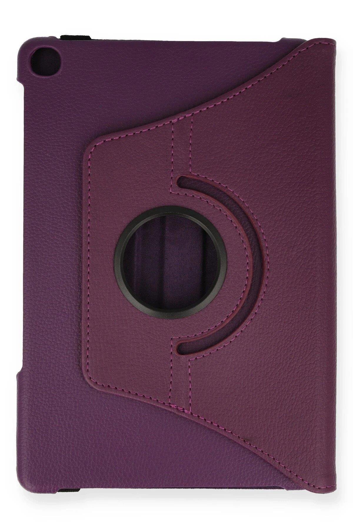 Newface Huawei MatePad T10S 10.1 Kılıf 360 Tablet Deri Kılıf - Mürdüm