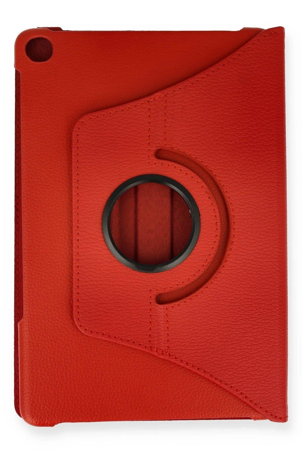 Newface Huawei MatePad T10S 10.1 Kılıf 360 Tablet Deri Kılıf - Kırmızı