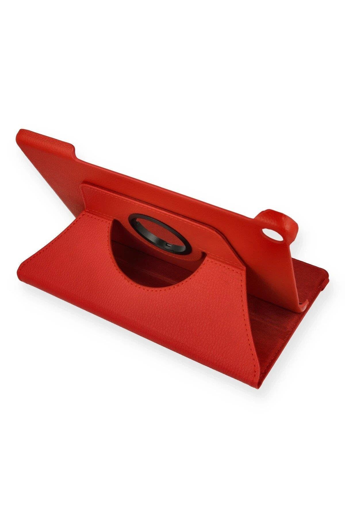 Newface Huawei MatePad T10S 10.1 Kılıf 360 Tablet Deri Kılıf - Kırmızı