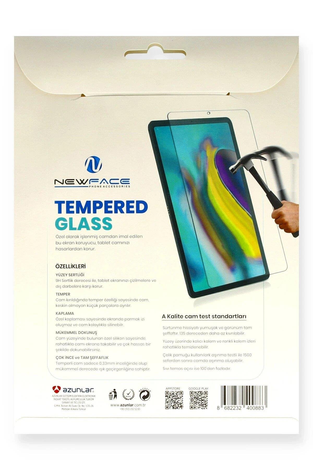 Newface Huawei MediaPad T3 10 / 9.6 Tablet Cam Ekran Koruyucu