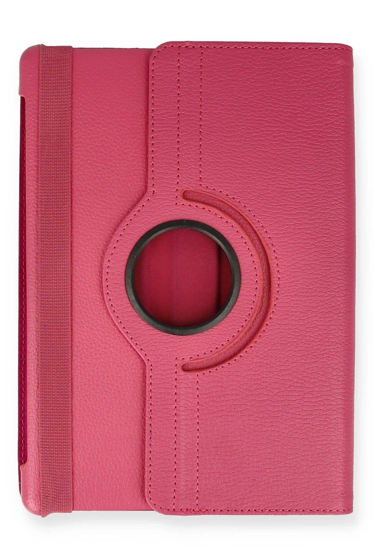 Newface Huawei MediaPad T5 10 Kılıf 360 Tablet Deri Kılıf - Pembe
