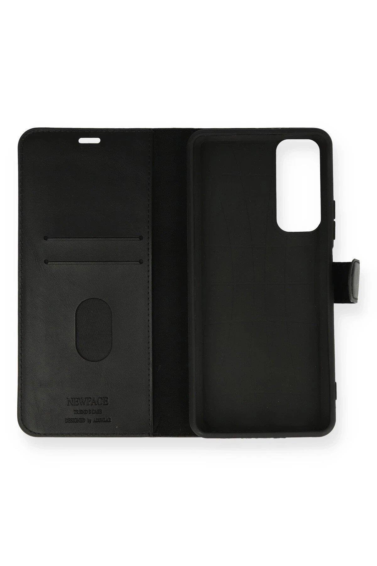 Newface Huawei P Smart 2021 Kılıf Trend S Plus Kapaklı Kılıf - Siyah