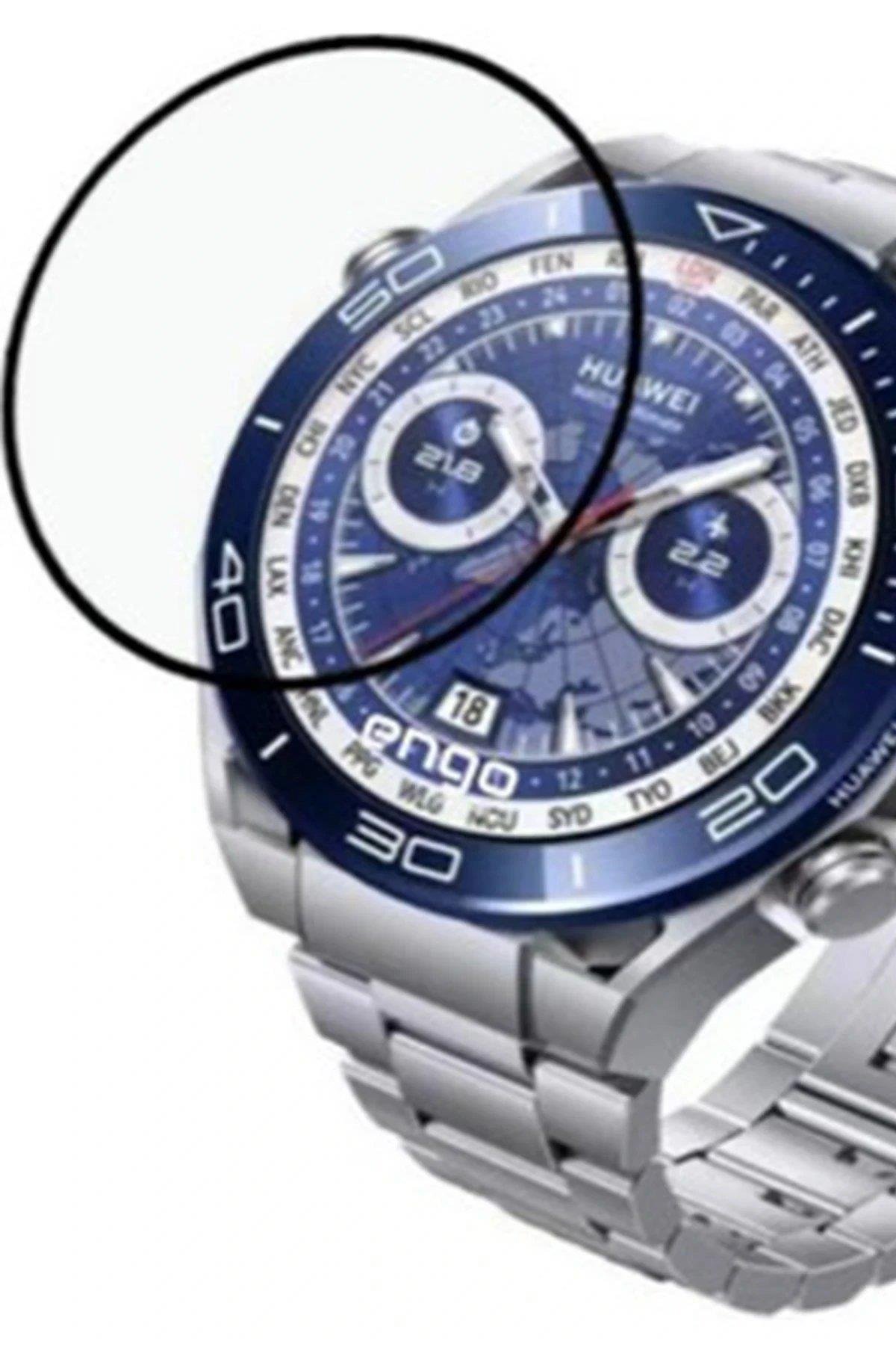 Newface Huawei Watch Ultimate Polymer Nano Ekran Koruyucu - Şeffaf