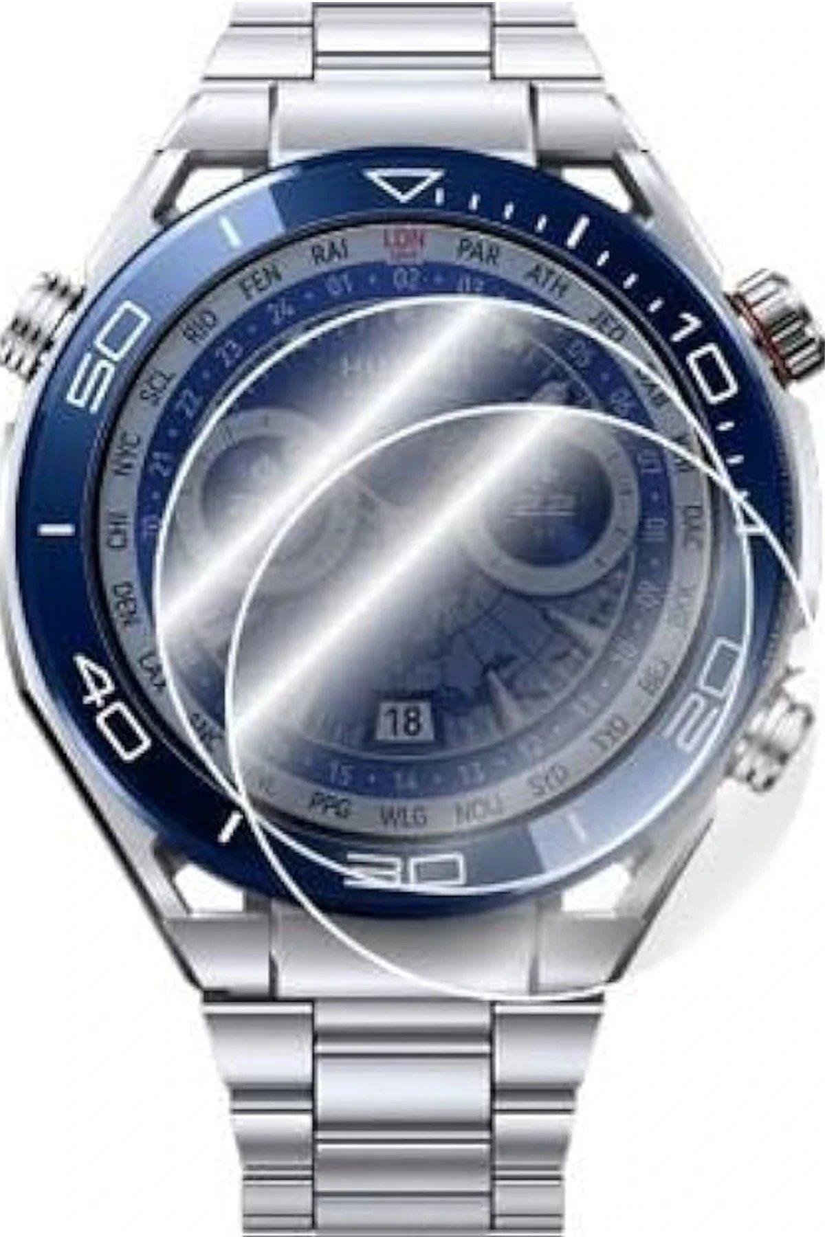 Newface Huawei Watch Ultimate Polymer Nano Ekran Koruyucu - Şeffaf