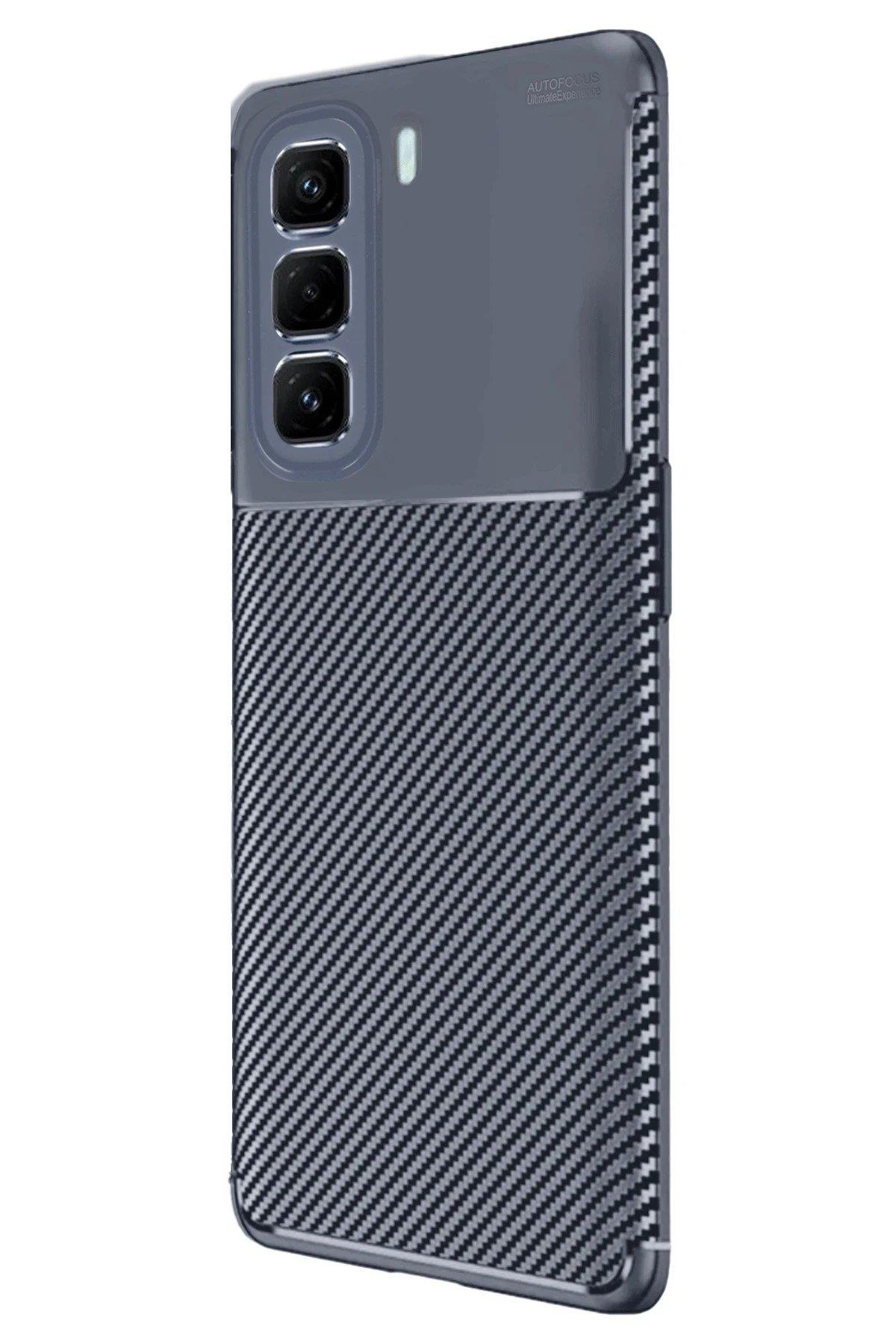 Newface İnfinix Hot 50 Pro Plus 4G Auto Focus Karbon Kapak - Lacivert