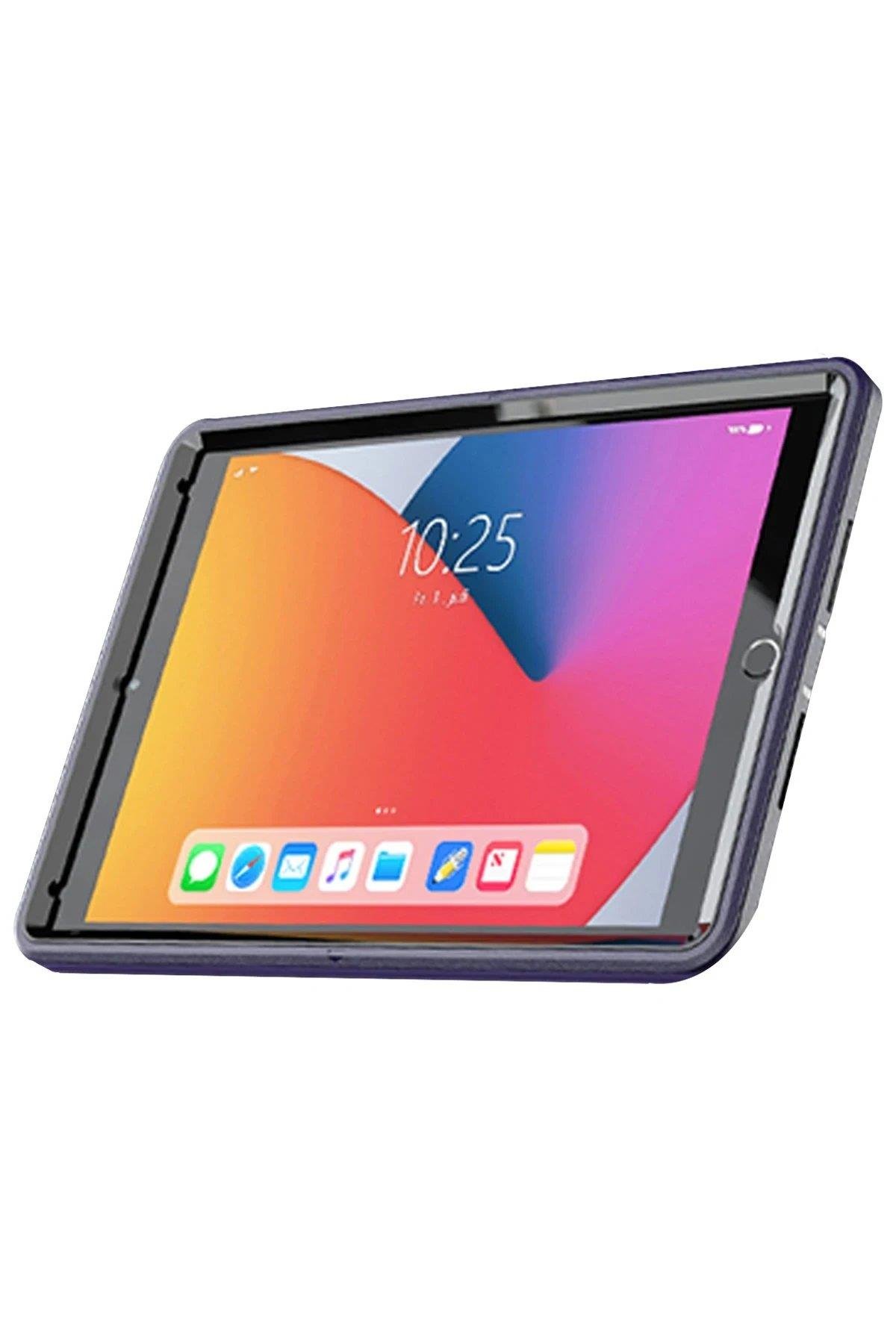 Newface iPad 10.2 (7.nesil) Kılıf Hand Strap Tablet Kılıfı - Lacivert