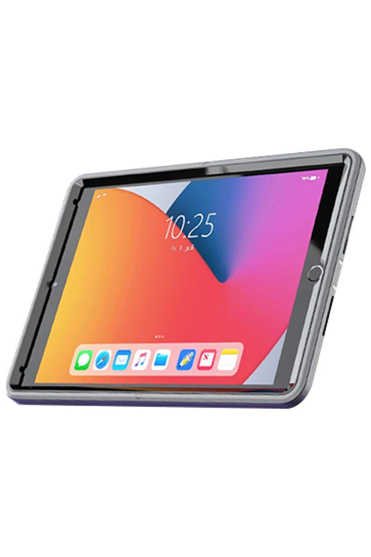 Newface iPad 10.2 (7.nesil) Kılıf Hand Strap Tablet Kılıfı - Gri