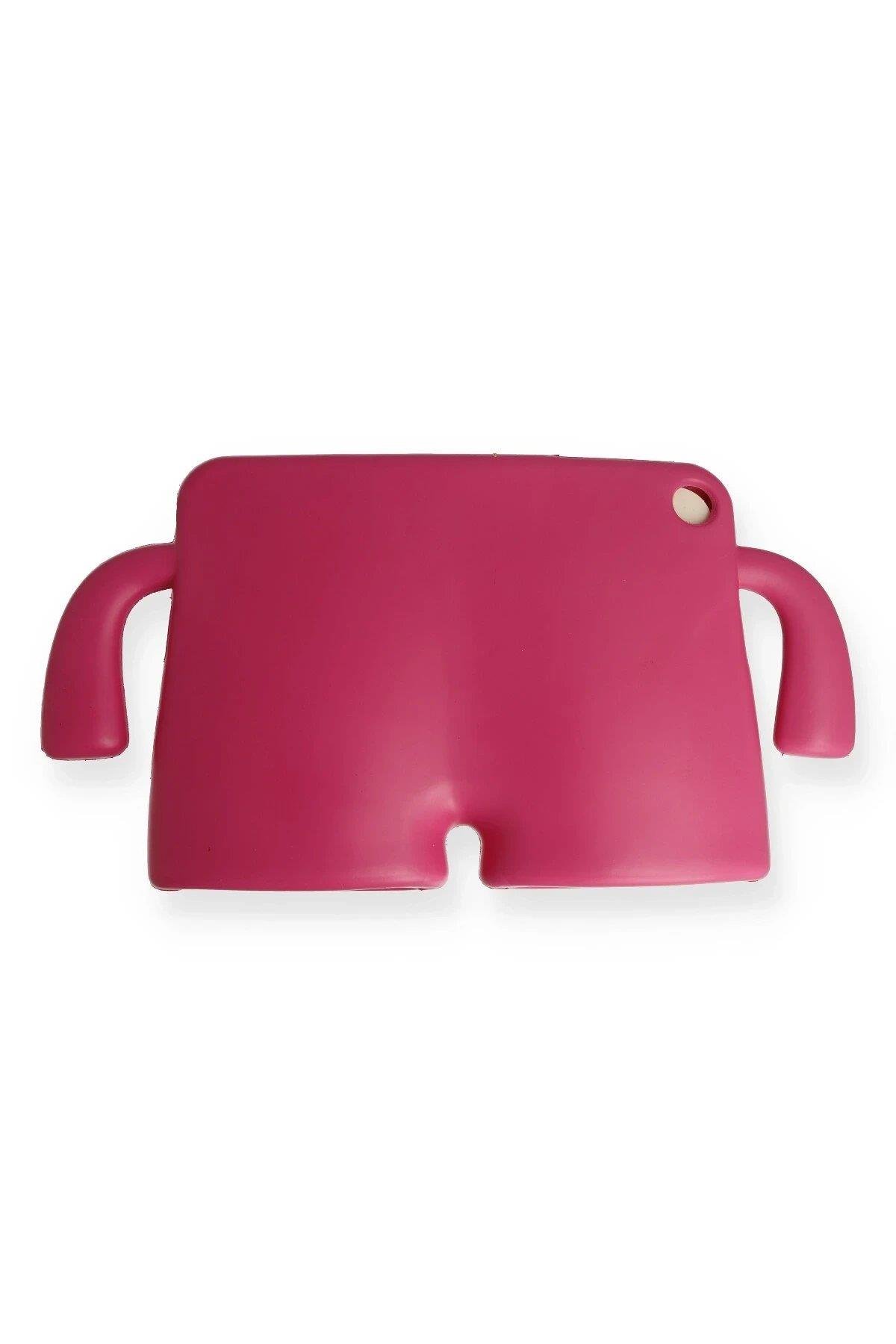 Newface iPad 10.2 (7.nesil) Kılıf Karakter Tablet Silikon - Pembe