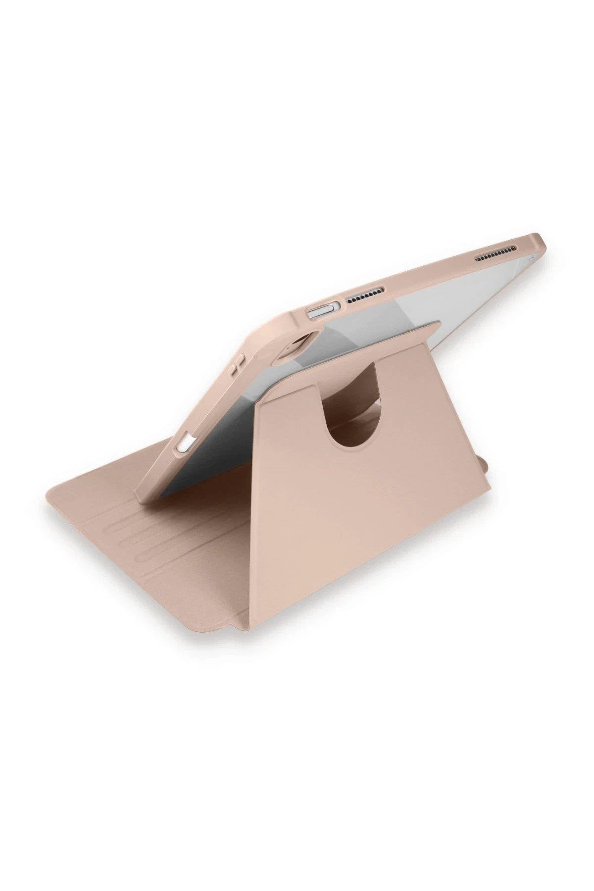 Newface iPad 10.2 (7.nesil) Kılıf Starling 360 Kalemlikli Tablet Kılıf - Rose Gold