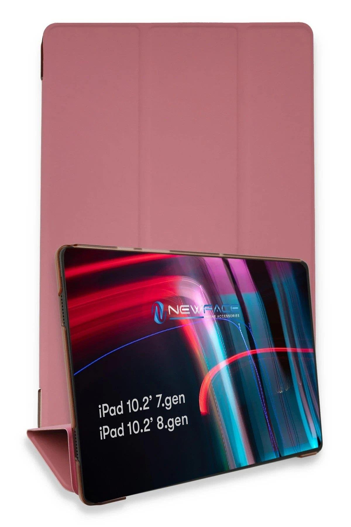 Newface iPad 10.2 (7.nesil) Kılıf Tablet Smart Kılıf - Pembe
