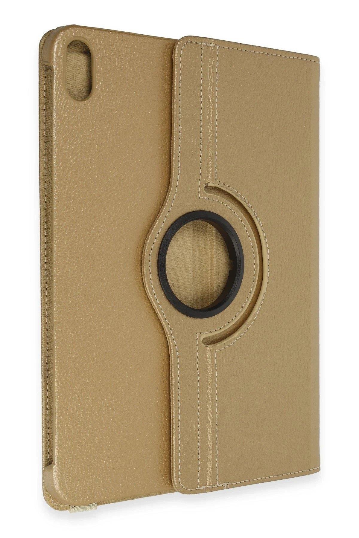 Newface iPad 2022 10.9 (10.nesil) Kılıf 360 Tablet Deri Kılıf - Gold