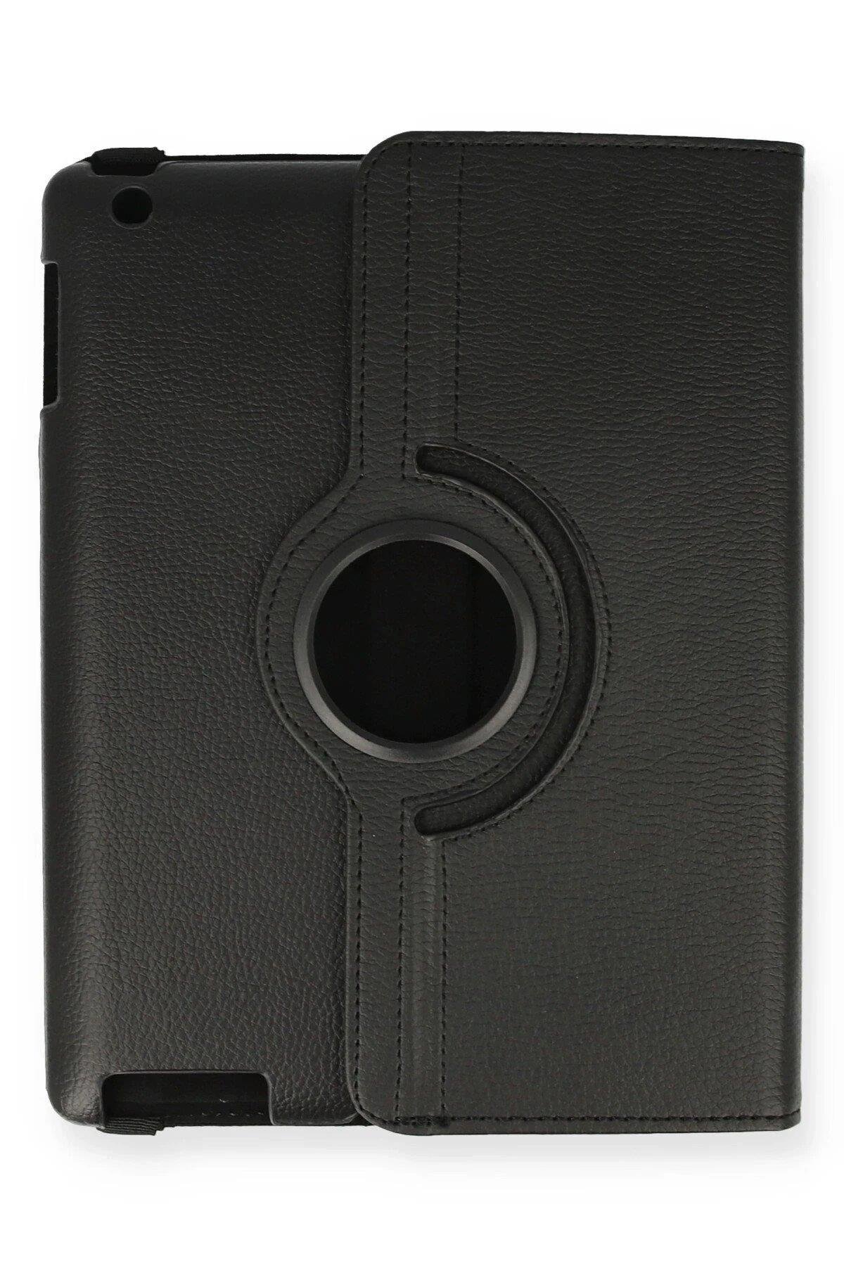 Newface iPad 4 9.7 Kılıf 360 Tablet Deri Kılıf - Siyah