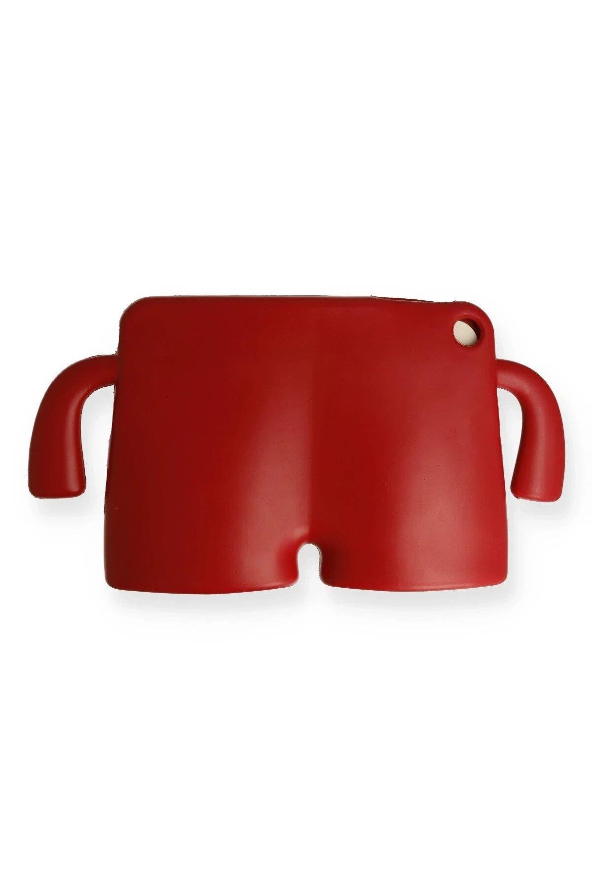 Newface iPad 4 9.7 Kılıf Karakter Tablet Silikon - Kırmızı