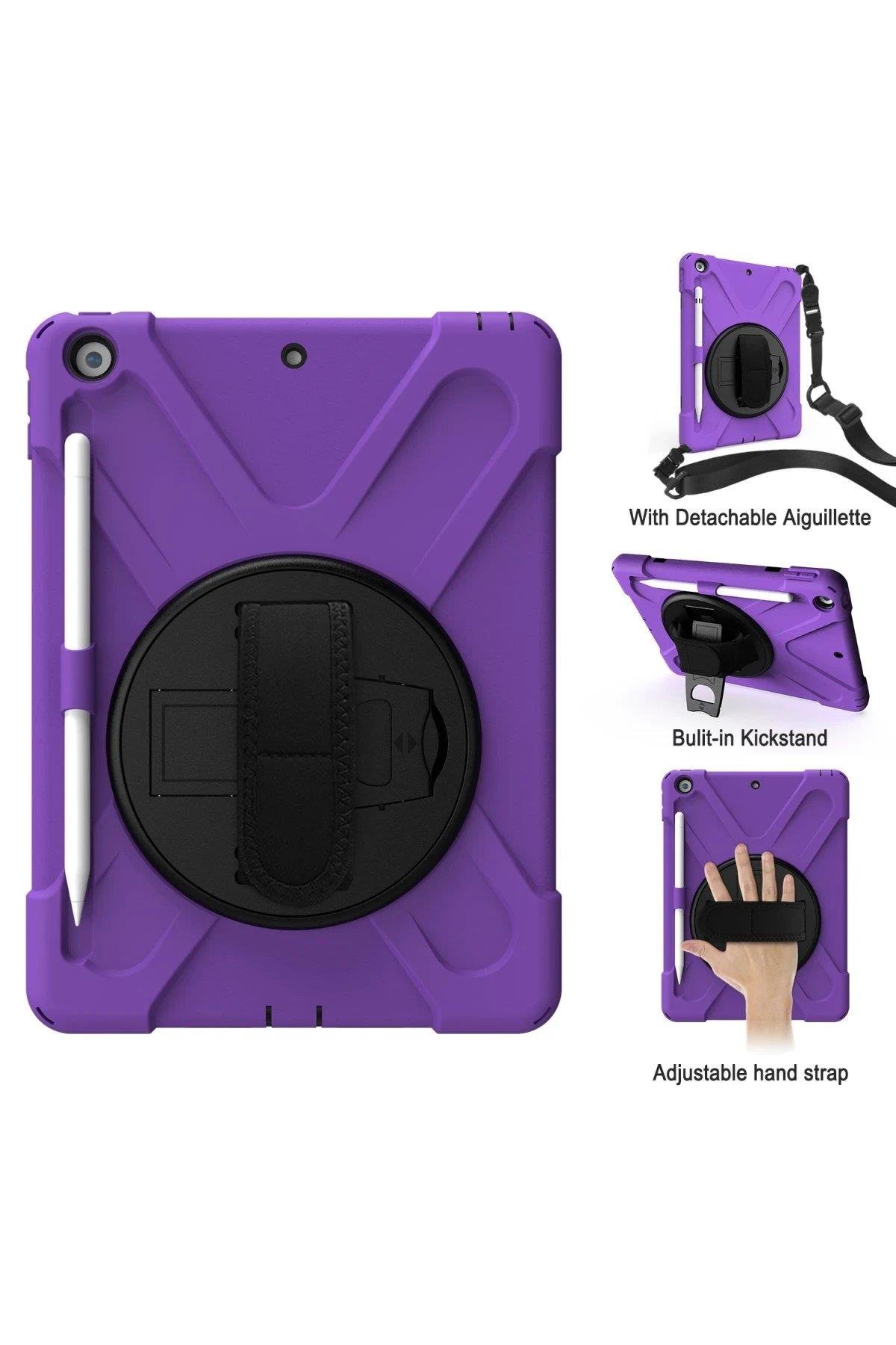 Newface iPad 5 Air 9.7 Kılıf Amazing Tablet Kapak - Mor