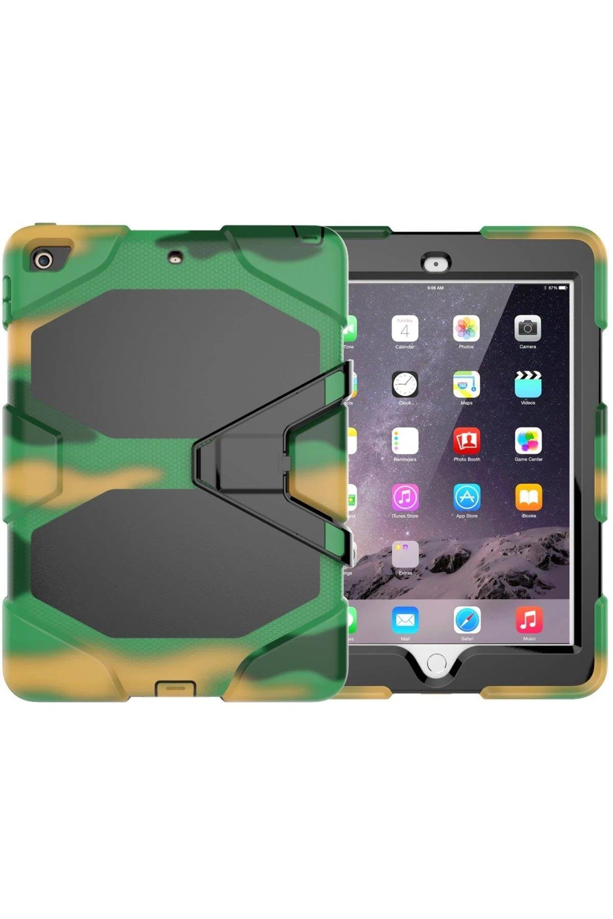 Newface iPad 5 Air 9.7 Kılıf Griffin Tablet Kapak - Kamuflaj