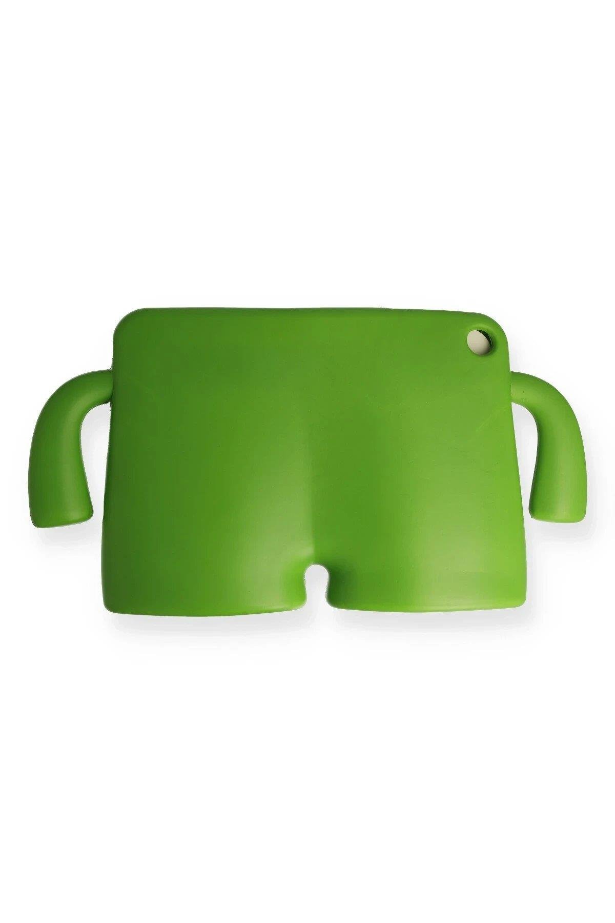 Newface iPad 5 Air 9.7 Kılıf Karakter Tablet Silikon - Yeşil