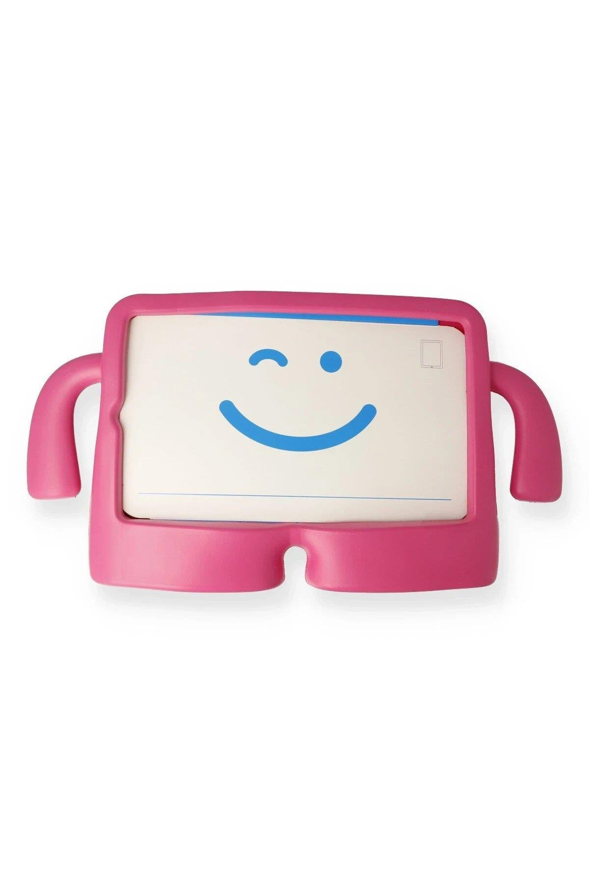 Newface iPad 5 Air 9.7 Kılıf Karakter Tablet Silikon - Pembe