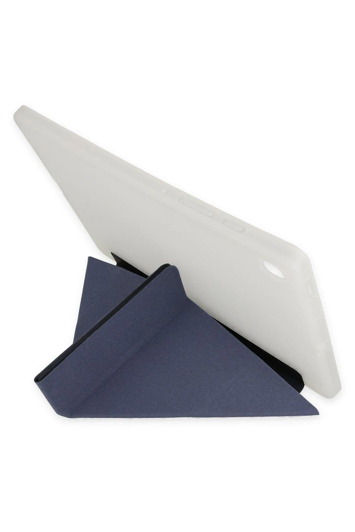 Newface iPad 9.7 (2018) Kılıf Kalemlikli Mars Tablet Kılıfı - Lacivert