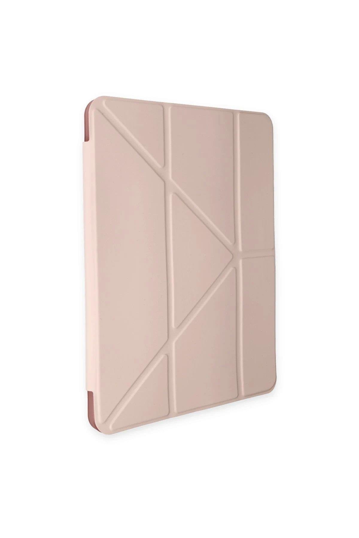Newface iPad Air 4 10.9 Kılıf Kalemlikli Mars Tablet Kılıfı - Rose Gold