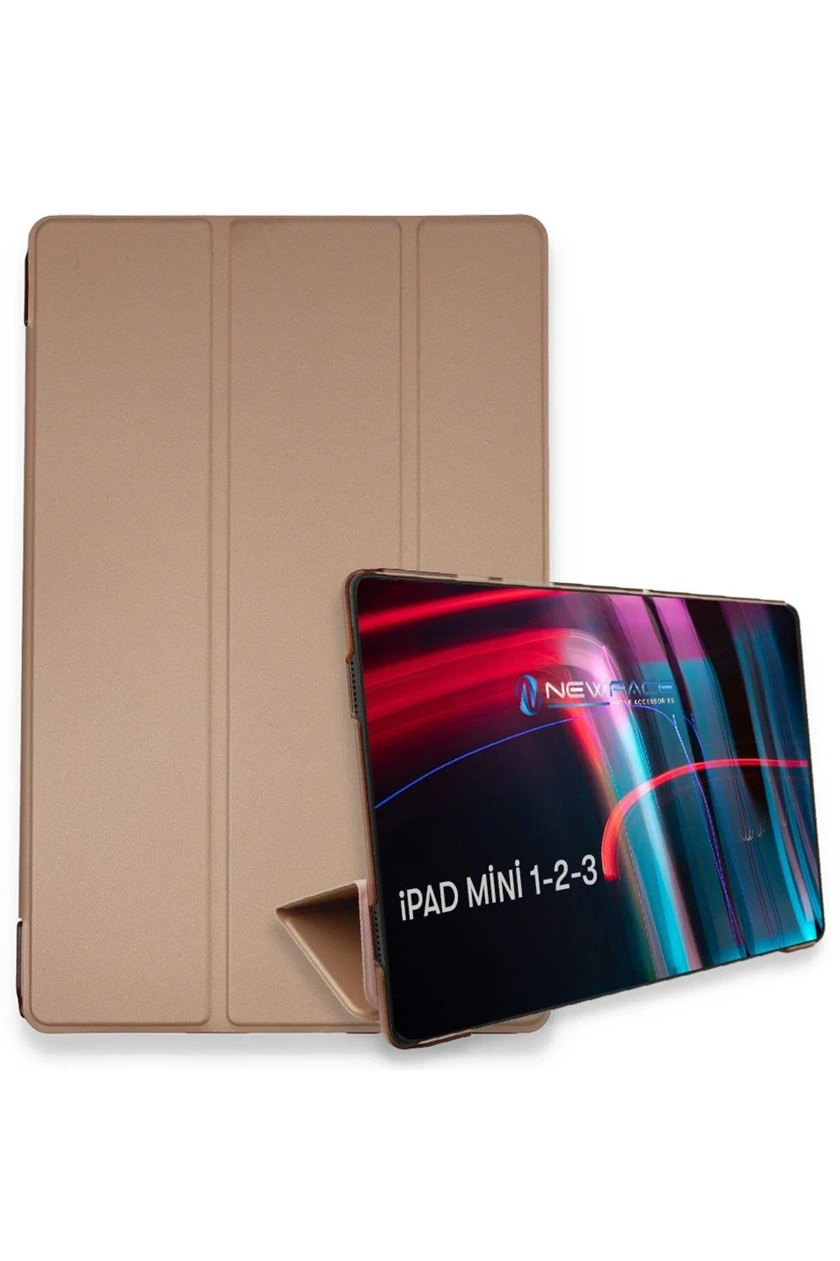Newface iPad Mini 3 Kılıf Tablet Smart Kılıf - Rose Gold