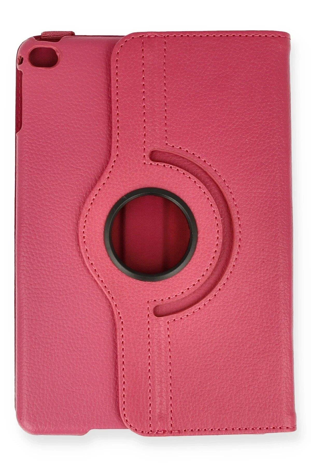 Newface iPad Mini 4 Kılıf 360 Tablet Deri Kılıf - Pembe