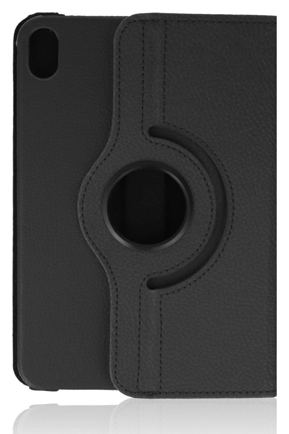 Newface iPad Mini 6 Kılıf 360 Tablet Deri Kılıf - Siyah