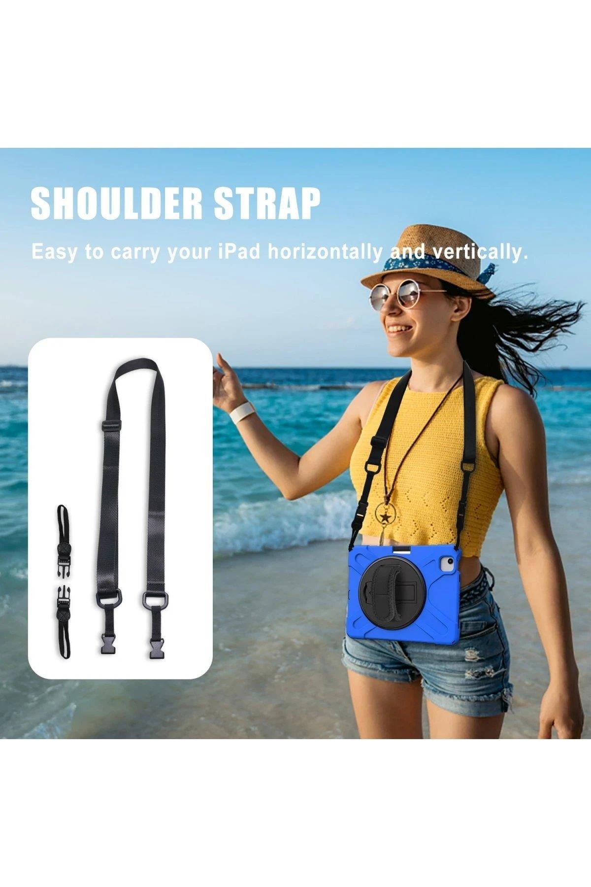 Newface iPad Pro 11 (2020) Kılıf Amazing Tablet Kapak - Mavi