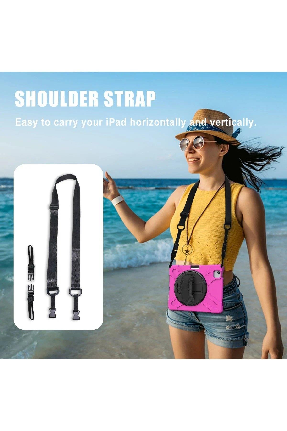 Newface iPad Pro 11 (2020) Kılıf Amazing Tablet Kapak - Pembe