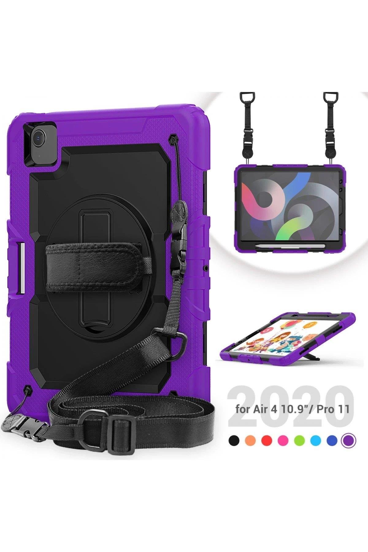 Newface iPad Pro 11 (2020) Kılıf Pars Tablet Kapak - Mor