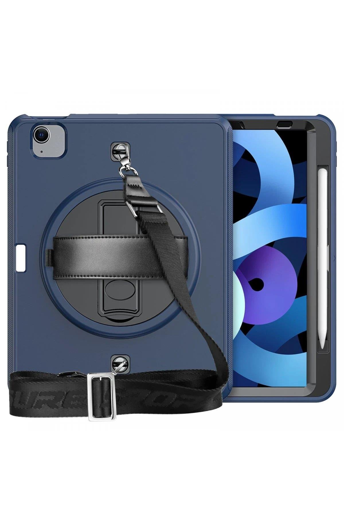 Newface iPad Pro 11 (2020) Kılıf Strap-C Otterbox Tablet Kapak - Lacivert