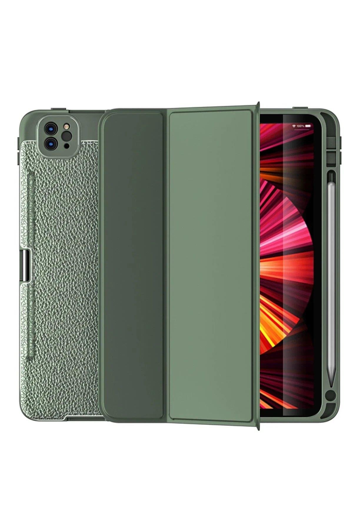 Newface iPad Pro 11 (2020) Kılıf Tablet Focus Silikon - Yeşil
