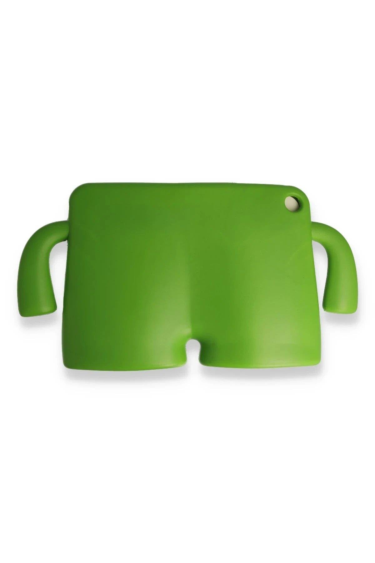 Newface iPad Pro 11 (2021) Kılıf Karakter Tablet Silikon - Yeşil