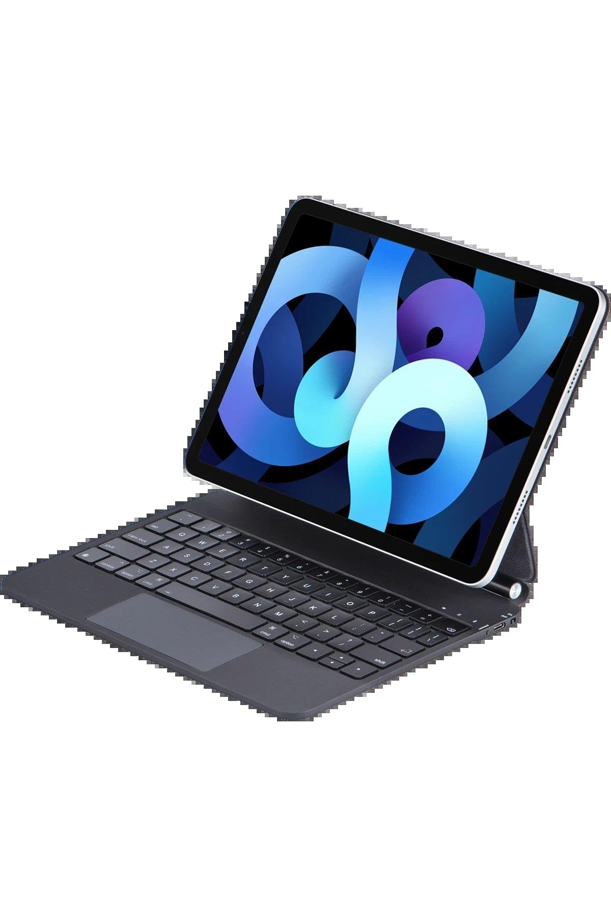 Newface iPad Pro 11 (2024) Kılıf X7P Magic Manyetik Klavyeli Tablet Kılıfı - Siyah