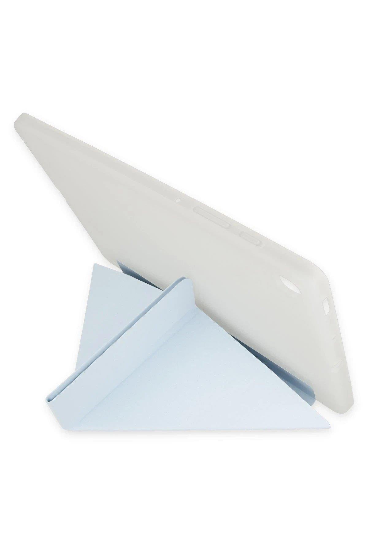 Newface iPad Pro 12.9 (2021) Kılıf Kalemlikli Mars Tablet Kılıfı - Mavi