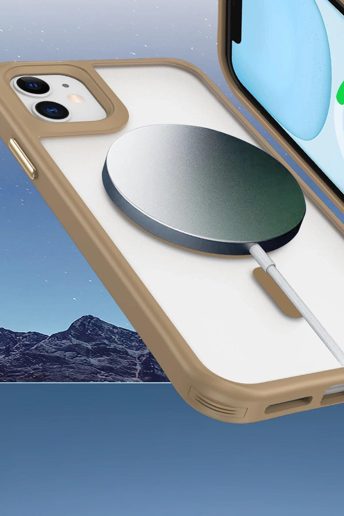 Newface iPhone 11 Kılıf Enka Magsafe Silikon Kılıf - Titan Gri