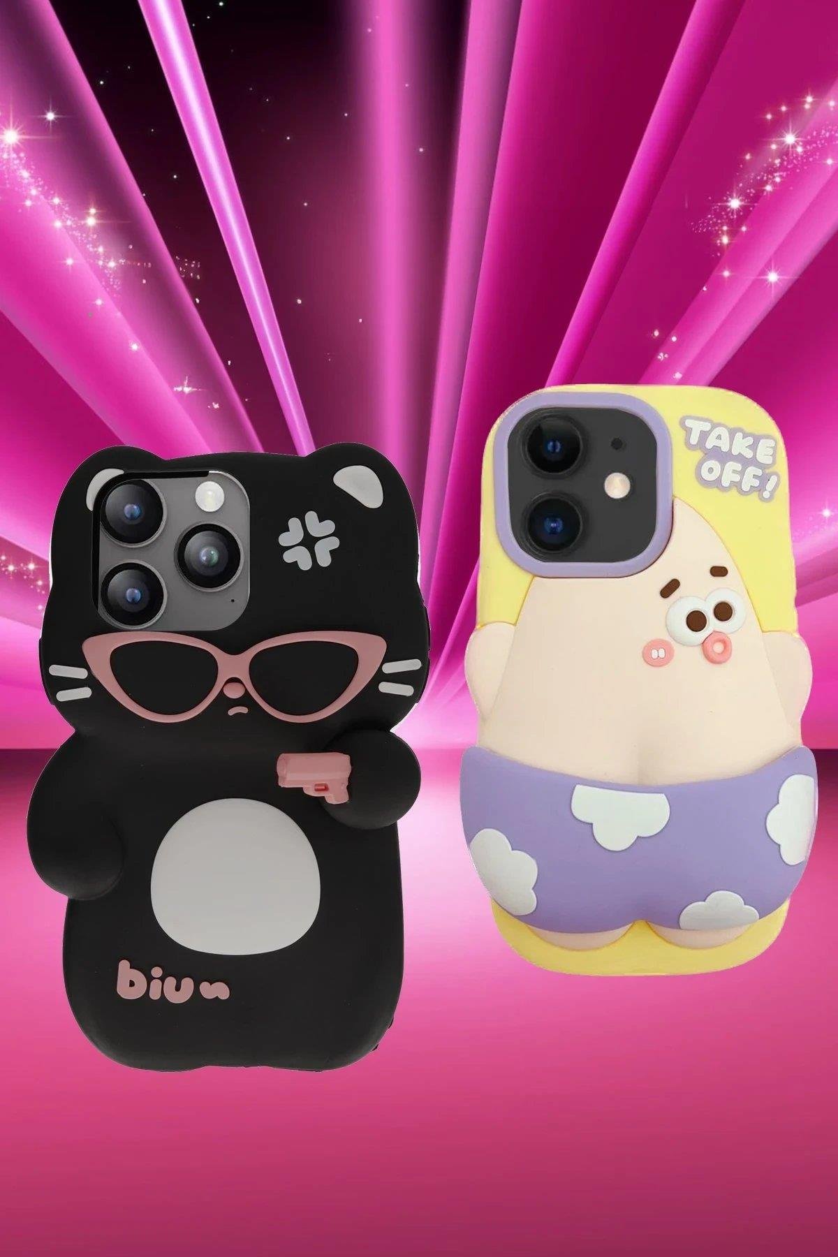 Newface iPhone 11 Kılıf Poky Karakter Silikon Kapak - Desen 12