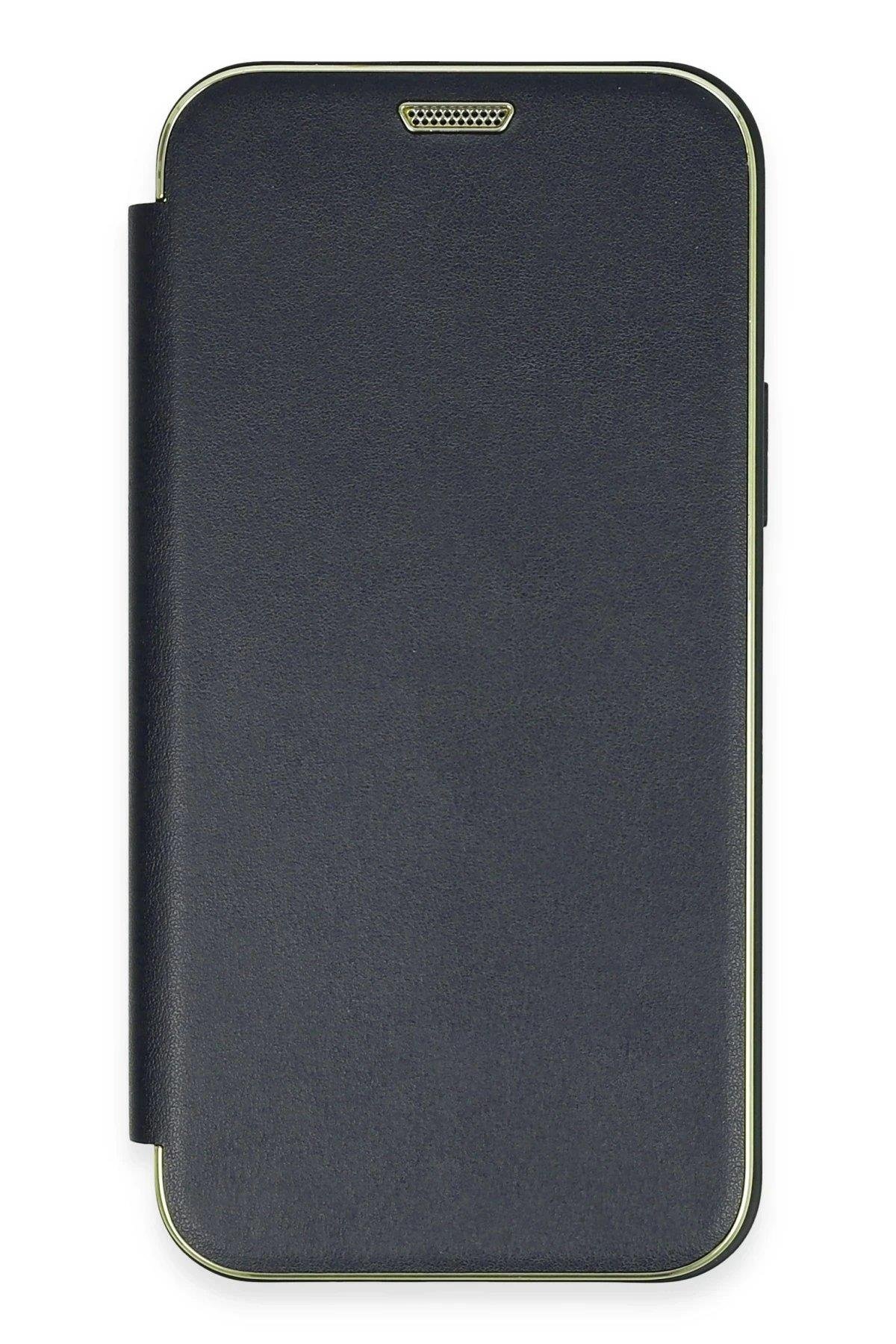 Newface iPhone 12 Kılıf Dolpin Kapaklı - Lacivert